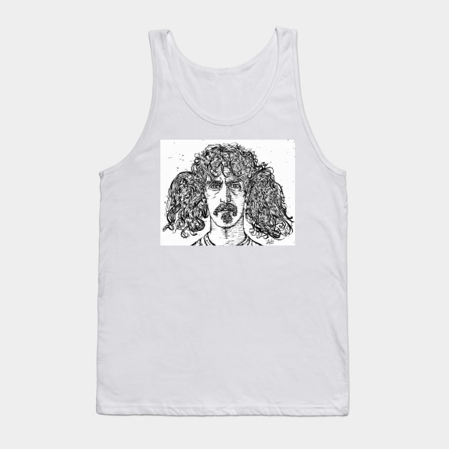 FRANK ZAPPA ink portrait Tank Top by lautir